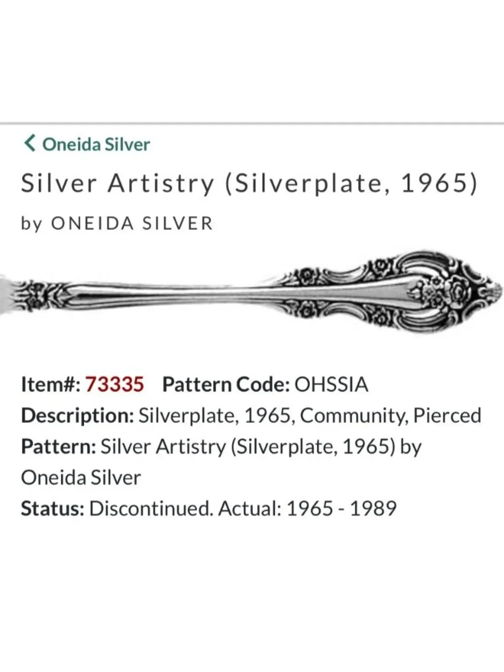 Oneida Silver 